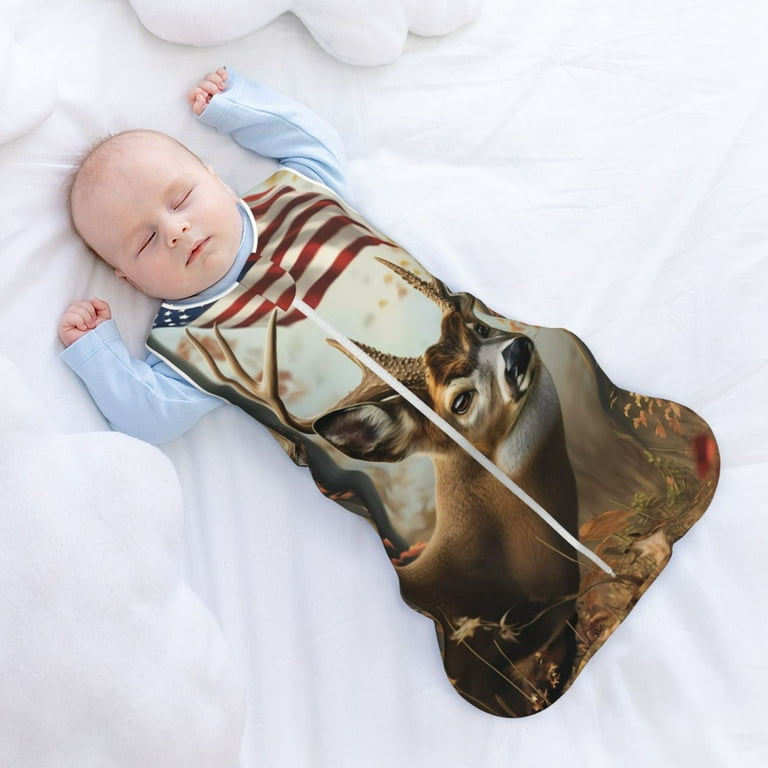 Tebeau American Wildlife Deer Forest Print Baby Sleep Sack Baby