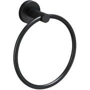 Future Way Towel Ring, Hand Towel Holder for Bathroom, Contemporary Stainless Steel, Matte Black