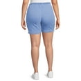 thumbnail image 2 of JMS Just My Size by Hanes Women's Plus Size Pull On Shorts with Pockets, Single and 2-Pack, 9” Inseam, Sizes 0X-4X, 2 of 6