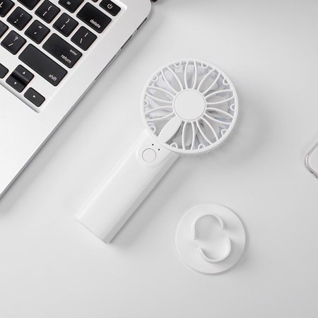 

Portable Mini Handheld Fan 2 Speed Personal Desk Table Fan with Base