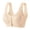 Beige bras, variant on Womens Bralettes Comfort Lightly Lined Wirefree Seamless Lace Bras Ladies Elder Plus Size Open Closure Push up Bra Underwear