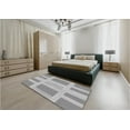 thumbnail image 4 of Ahgly Company Indoor Square Patterned Battleship Gray Area Rugs, 7' Square, 4 of 6