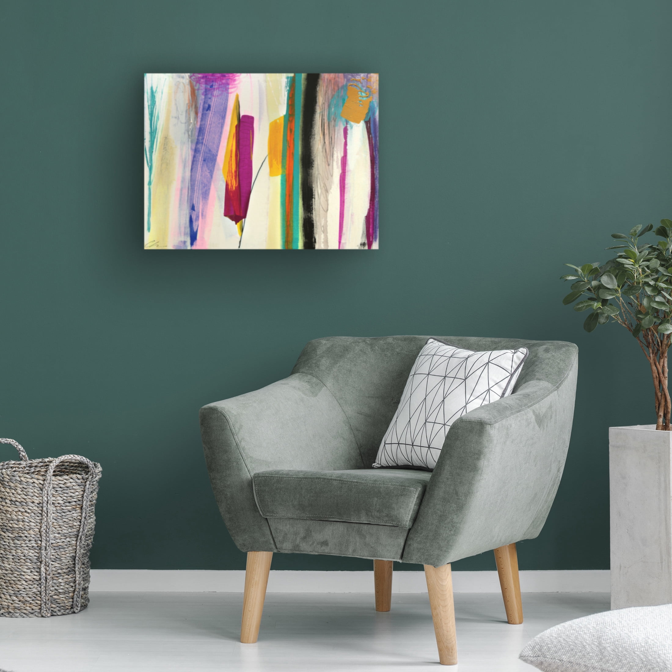 Canvas Wall Art - Cathe Hendrick 'Garden 2' Wall Art for Living Room, Bedroom, or Office Décor by Trademark Fine Art - 19 x 14 Inches