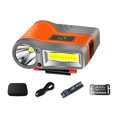 thumbnail image 1 of Yuarrent Faro portátil impermeable para acampar y ciclismo, linterna recargable, sombrero para correr, antorcha montada, equipo para exteriores Naranja Yuarrent OD029156-03, 1 of 6