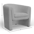 thumbnail image 6 of Alpine Furniture Tori Upholstered Accent Chair in Gray, 6 of 7