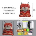 thumbnail image 3 of Polskaeagle Logo Drawstring Backpack Bag Water Resistant Yoga Shopping Cinch Bag Sackpack For Men Women, 3 of 7