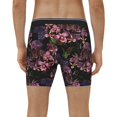 thumbnail image 4 of Salouo Orchids Flowers Pattern Men's Boxer Briefs, Soft & Breathable Underwear Elastic Waistband Briefs for Men,1-Pack, 4 of 7