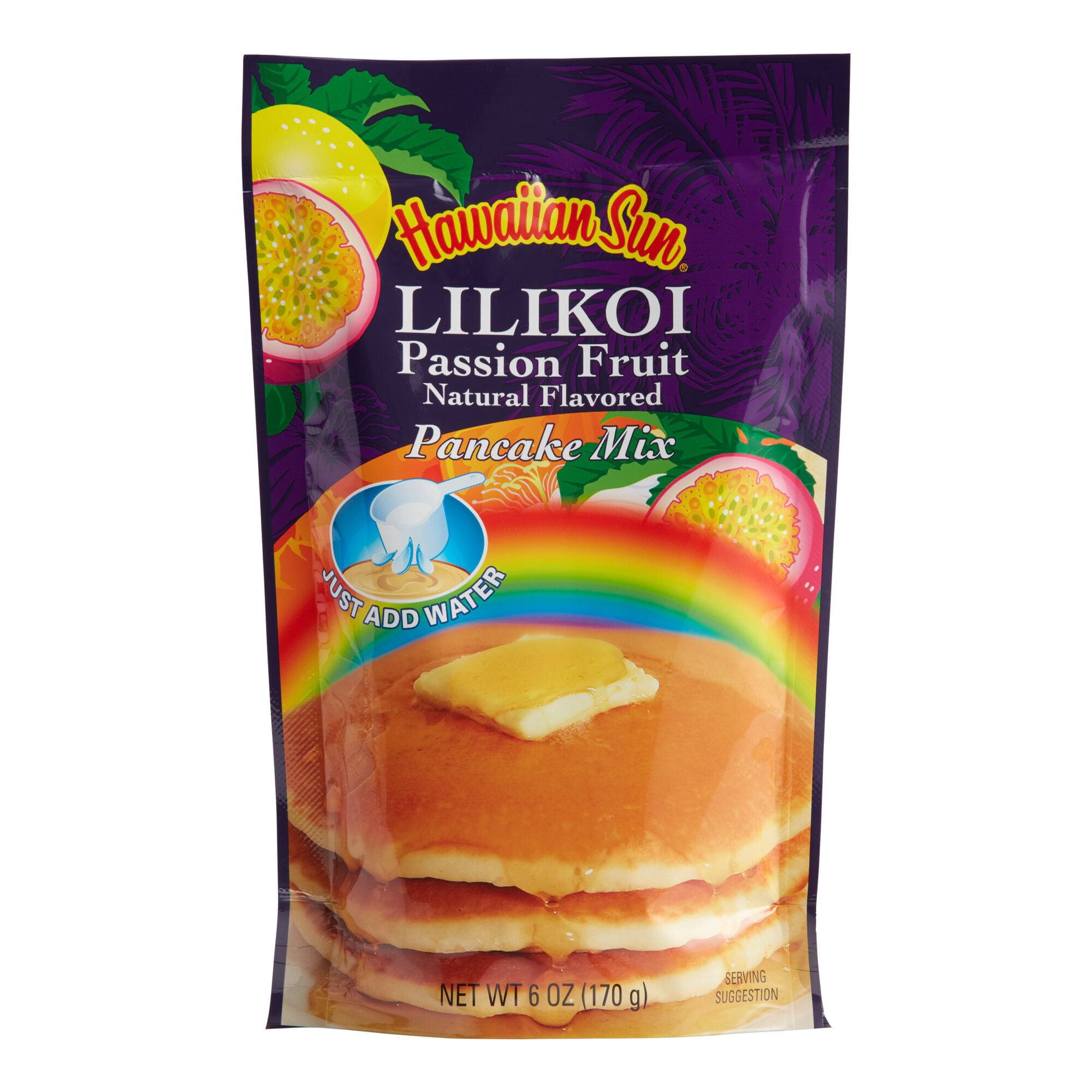 Hawaiian Sun Lilikoi Passion Fruit Pancake Mix 6 oz Pack of 2