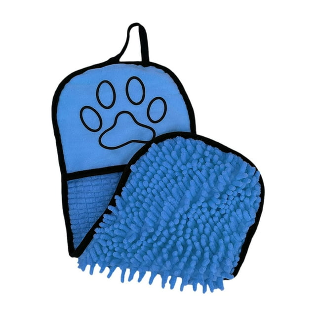 Toalla de secado de perros 21.26x8.46 "o perros, gatos y otras mascotas toalla de baño para mascotas Azul