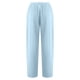thumbnail image 4 of Mujer Casual Color sólido Bolsillos Botones Cintura elástica Pantalones rectos cómodos Fridja  hfkajh99039, 4 of 5
