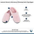 thumbnail image 6 of Isotoner  Microterry Pillowstep Satin Clog Slipper (Women), 6 of 6