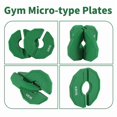 thumbnail image 2 of 2PCS Gym Micro-Type Plates Dumbbell Fractional Weight Plate Rubber Fractional Weight Plates Add-on Aperture 35mm 0.25KG, 2 of 8