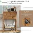 thumbnail image 4 of Console Table with 3 Drawers,Narrow Sofa Table with Storage Shelf,Entryway Table for Hallway,Living Room,Natural, 4 of 7