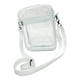 thumbnail image 5 of Bolso bandolera transparente de PVC para mujer, correa ajustable transparente. Blanco Grande, 5 of 9