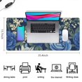 thumbnail image 5 of Long Mouse Pads for Desk,Pioneer Flower Floral Print Pattern Desk Mats on Top Of Desks, Desk Mouse Pad Extra Large with 3mm Non-Slip Base and Stitched Edge for Gaming,Office,Work,Home 35.4"x15.7", 5 of 6