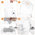 thumbnail image 3 of Ballot Box Vote Box Suggestion Box Lockable Charity Collection Box Donation Box Clear Fundraising Box, 3 of 8