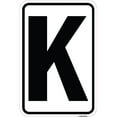 thumbnail image 1 of SignMission A-1218-22944 12 x 18 Po Signe en Aluminium - Signe avec la Lettre K, 1 of 1