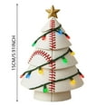 thumbnail image 2 of 5.9 Inch Sports Theme Christmas Tree, LED Football Basketball Baseball Tree, Colorful Christmas Tree Decor, Personalized Christmas Gift for Sports Fans and Enthusiasts, 2 of 6