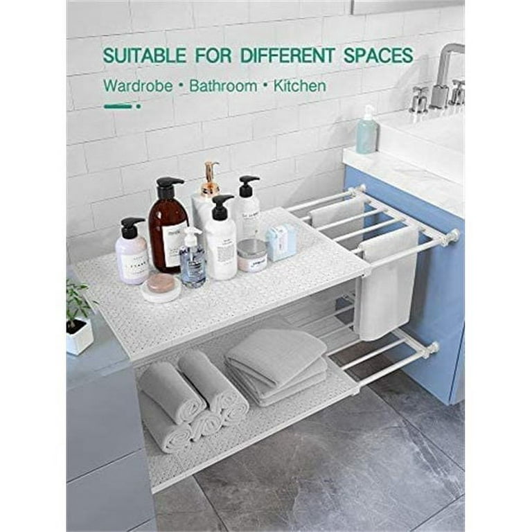 Adjustable and Extendable Under Sink Shelf