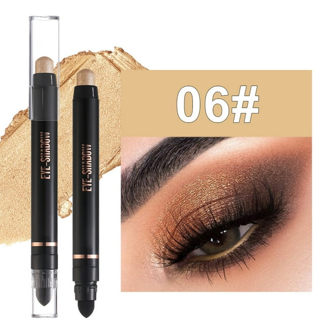 Longwear Matte Eyeshadow Stick - Creamy, Wrinkle-Proof Formula, 8-Hour Wear, 8 Vibrant Colors, 2g with Built-In Applicator & Mixing Brush