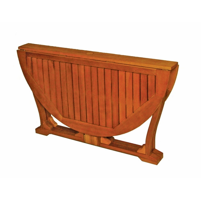 International Caravan Royal Tahiti Round Wood Gate Leg Table International Caravan Royal Tahiti Round Wood Gate Leg Table