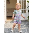 thumbnail image 4 of BemeyourBBs Toddler Baby Girls Summer Clothes Infant Girls 2 Piece Camouflage Outfits Short Sleeve Ribbed T Shirt Tops and Pockets Bib Overalls Camo Suspender Shorts Sets, 4 of 9