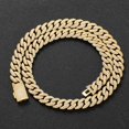 thumbnail image 4 of Collar de circonitas cubanas de doble fila de 10 mm, collar para hombre, joyería personalizada de tendencia Hip Hop, 4 of 5