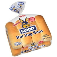 Bunny Hot Dog Buns, 8 ct, 12 oz