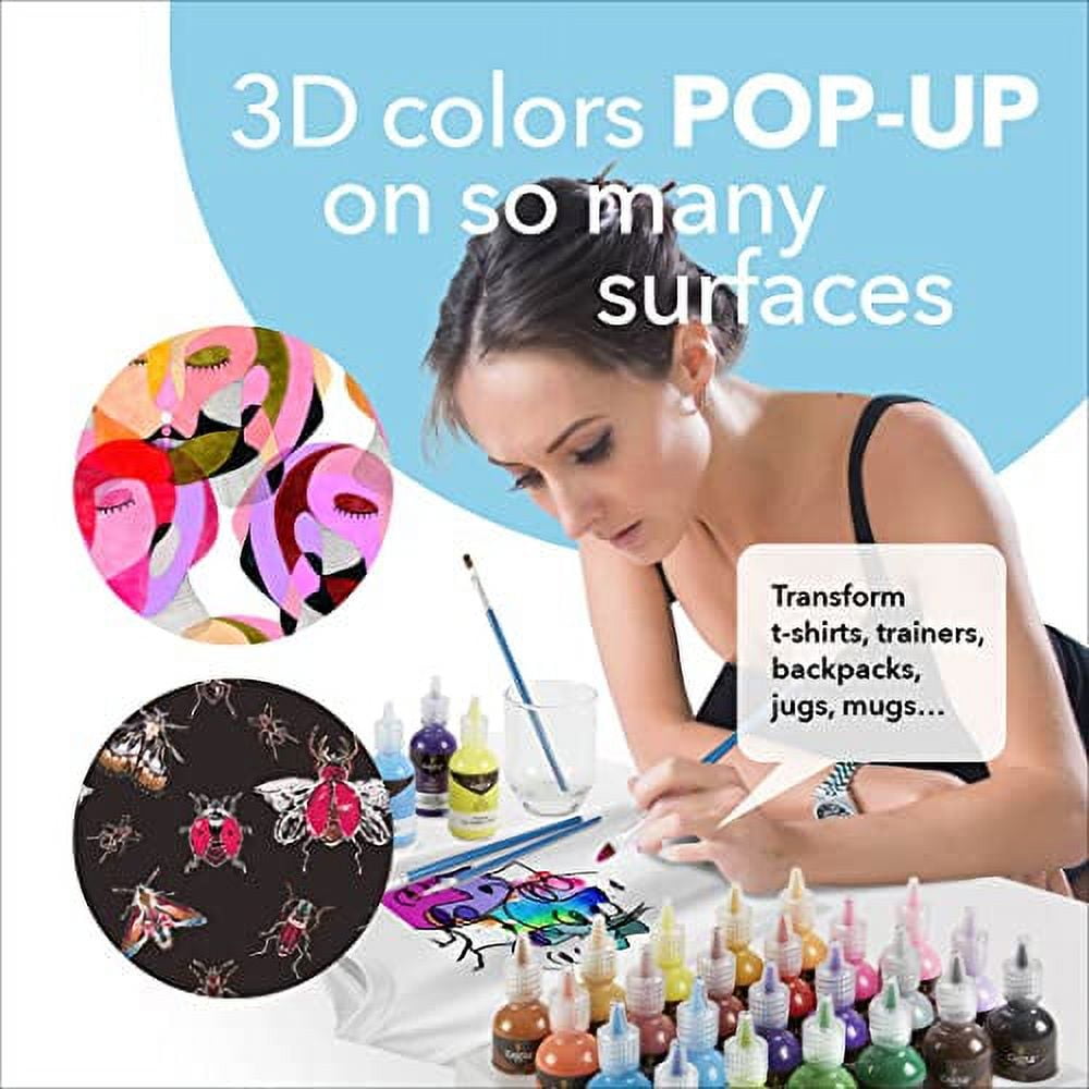 Castle Art Supplies 3D Fabric Paint Set