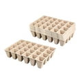 thumbnail image 2 of Terraxo Seedling Starter Trays Nursery Cup Biodegradable Reusable Planting Container for 24 grids, 2 of 8