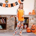thumbnail image 2 of TIMIFIS Pyjamas d'Halloween pour la Famille pour Femmes/hommes Pyjamas de Vacances d'Halloween Ensembles Assortis 2 Pcs Vêtements de Nuit Combinaison Toile d'Araignée Fantômes Citrouille Squelette Haut et Pantalon Tenue d'Intérieur Hiver, 2 of 6