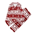 thumbnail image 1 of FhsagQ Pyjamas Petite Fille Pyjamas 7/8T Ensembles Shorts Hiver Enfants Décontracté Imprimé Boutonné Col Rabattu Manches Longues Haut et Pantalon Ensemble Pyjamas Rouge 7-8 Ans, 1 of 3