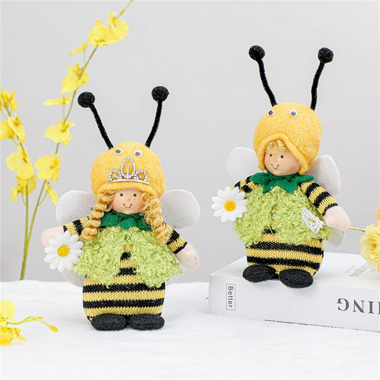 Bumble Bee Gnomes Plush Scandinavian Tomte Nisse Swedish Bee Home Leafy  Plush