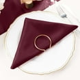 thumbnail image 2 of Efavormart Cloth Napkins Set of 50, 20x20  Inch Burgundy Seamless Dinner Napkins, Washable Linen Table Napkin Cloth with Hemmed Edges for Weddings, Party and Banquet, 2 of 10