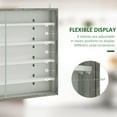 thumbnail image 4 of HOMCOM 5-Storey Wall Shelf Display Cabinet, Shot Glass Display Case, 4 of 10