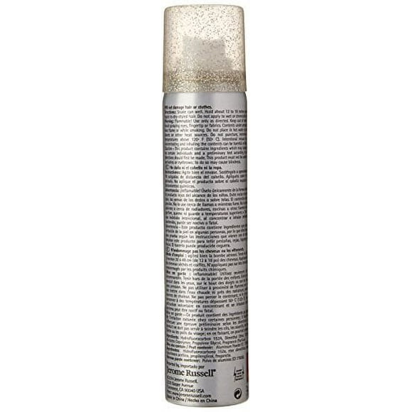 Jerome Russell Hair And Body Glitter Spray Silver 2.2 Fluid Ounce