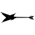 Dean Razorback Bass Guitar Classic Black