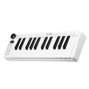 M-VAVE SMK-25mini MIDI Keyboard Rechargeable 25- MIDI Control Keyboard Portable USB Keyboard MIDI Controller with 25 Velocity Sensitive Keys 1 Knob