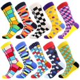 thumbnail image 1 of Calcetines de vestir para hombre de Calcetines BISOUSOX, coloridos y divertidos, de 9 a 12 años, 1 of 6