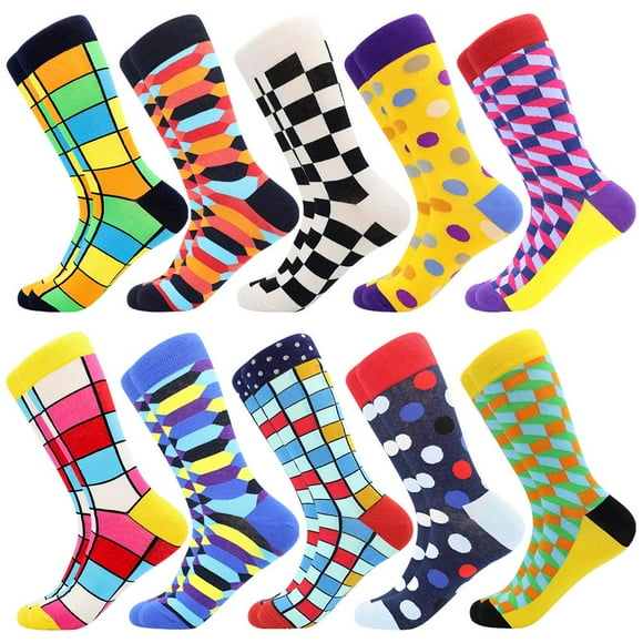Calcetines de vestir para hombre de Calcetines BISOUSOX, coloridos y divertidos, de 9 a 12 años