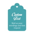thumbnail image 1 of 100 PCS Custom Made Hang Tags Personalized Wedding Favor Thank You Gift Tags, 1 of 1