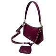thumbnail image 2 of Kate Spade Rosie Shoulder Bag Pebbled Leather Detachable Coin Purse KF086 $399 (Dark Raspberry), 2 of 6