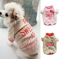 thumbnail image 2 of Letter Print Pet Pullover - Keep Warmth Soft Texture - Fashionable Dogs Sweatshirt - Winter Costume, 2 of 8