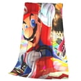 thumbnail image 7 of Lsque Mario Pattern Fuzzy Fleece Throw Blanket Extra Large,Super Soft,Fluffy and Warm Blankets for Couch,Bed,All Season Use (60"x50"), 7 of 7