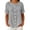 Gray, variant on Button Down Shirts for Womens Cotton Linen Short Sleeve T Shirts Womens Summer Loose Casual Crew Neck Button Down Shirts