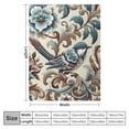 thumbnail image 4 of WYYP Boho Reversible Woven Hippie Flannel Material Blanket White, 4 of 6