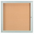 thumbnail image 1 of Aarco Products DCC3636R Babillard Fermé - Clair Satin Anodisé, 1 of 1
