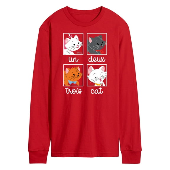 Disney Classics - Cats & Dogs - Un Deux Trois Cat - Men's Long Sleeve T-Shirt
