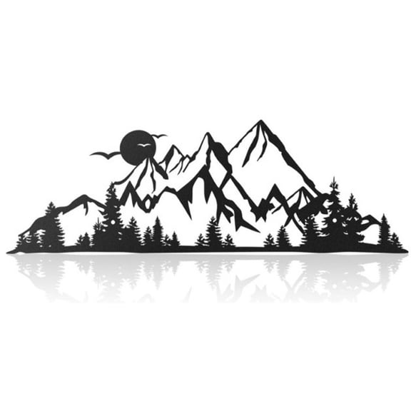 Metal Wall Art Mountain Wall Decor Natural Wall Art Firm And Lightweight