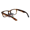 thumbnail image 4 of SA106 Retro Horn Rim Multi 3 Focus Progressive Reading Glasses Tortoise 2.5, 4 of 4